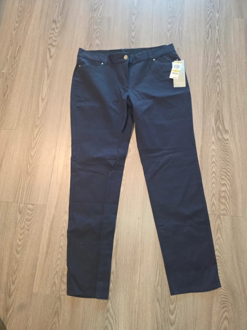 Alfani Women's Dark Navy Straight-Leg Jeans